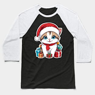 Cat christmas and gift christmas Baseball T-Shirt